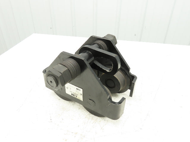CM Series 633  2-Ton Plain Type Manual Push Trolley 3-5/8"- 8" Beam 4000Lb
