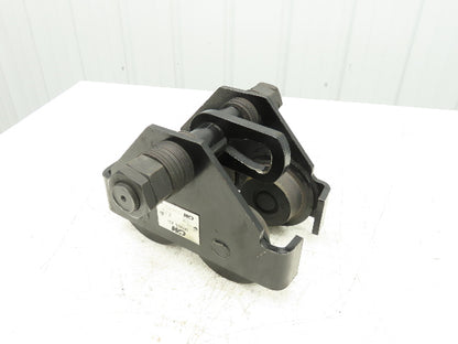 CM Series 633  2-Ton Plain Type Manual Push Trolley 3-5/8"- 8" Beam 4000Lb
