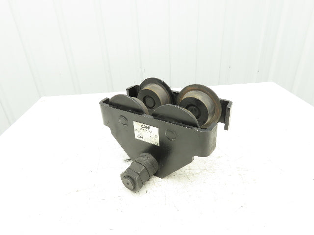 CM Series 633  2-Ton Plain Type Manual Push Trolley 3-5/8"- 8" Beam 4000Lb