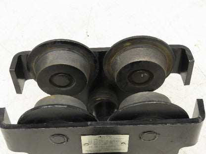 CM Series 633  2-Ton Plain Type Manual Push Trolley 3-5/8"- 8" Beam 4000Lb