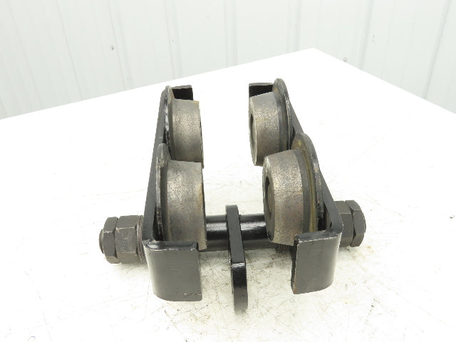 CM Series 633  2-Ton Plain Type Manual Push Trolley 3-5/8"- 8" Beam 4000Lb