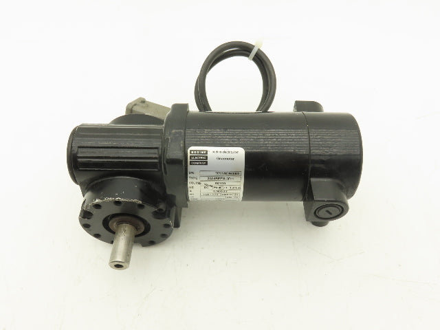 Bodine 24A4BEPM-3F/H DC Gearmotor 90-130VDC 5:1 Reducer 345/500 RPM Dual Shaft
