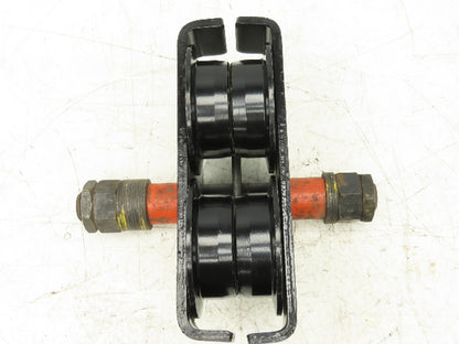 CM Series 633  2-Ton Plain Type Manual Push Trolley 3-5/8"- 8" Beam 4000Lb