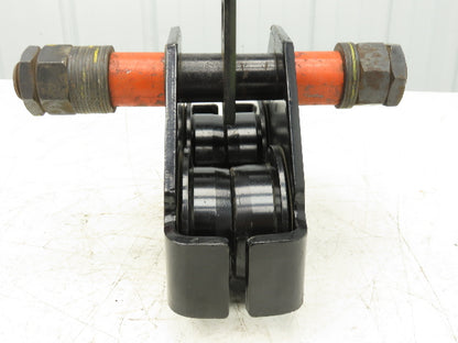 CM Series 633  2-Ton Plain Type Manual Push Trolley 3-5/8"- 8" Beam 4000Lb