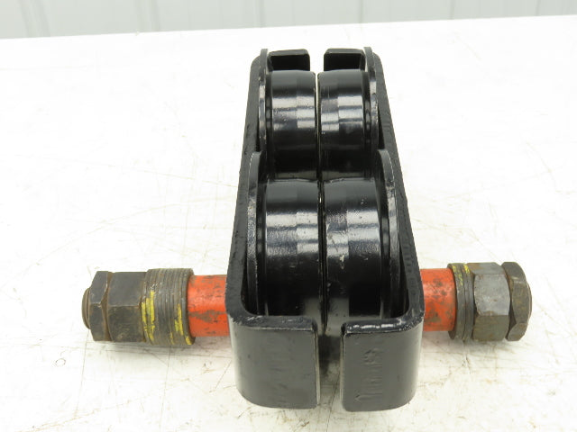 CM Series 633  2-Ton Plain Type Manual Push Trolley 3-5/8"- 8" Beam 4000Lb