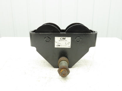 CM Series 633  2-Ton Plain Manual Push Trolley 3-5/8"- 8" Beam 4000Lb -No Hanger