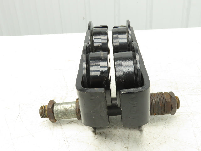CM Series 633  2-Ton Plain Manual Push Trolley 3-5/8"- 8" Beam 4000Lb -No Hanger