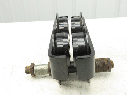 CM Series 633  2-Ton Plain Manual Push Trolley 3-5/8"- 8" Beam 4000Lb -No Hanger