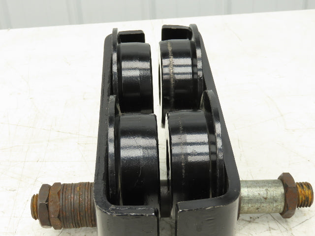 CM Series 633  2-Ton Plain Manual Push Trolley 3-5/8"- 8" Beam 4000Lb -No Hanger
