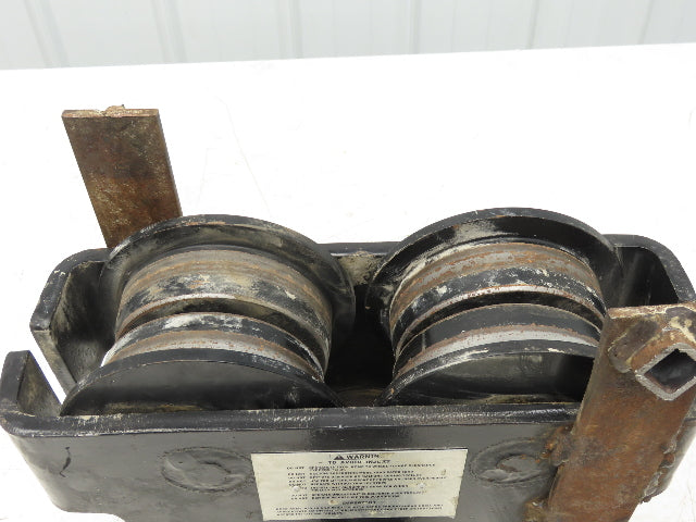 CM Series 633  3-Ton Plain Type Manual Push Trolley 4"-8" Beam 6000Lb