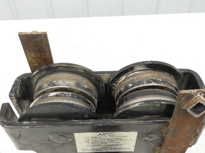 CM Series 633  3-Ton Plain Type Manual Push Trolley 4"-8" Beam 6000Lb