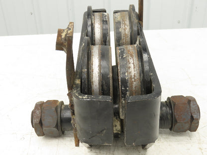 CM Series 633  3-Ton Plain Type Manual Push Trolley 4"-8" Beam 6000Lb