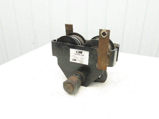 CM Series 633  3-Ton Plain Type Manual Push Trolley 4"-8" Beam 6000Lb
