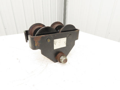 CM 1 Ton Plain Type Manual Push Trolley 3"-6" Beam 2000Lb  -No Hanger Bracket