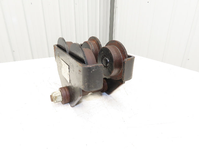 CM 1 Ton Plain Type Manual Push Trolley 3"-6" Beam 2000Lb  -No Hanger Bracket