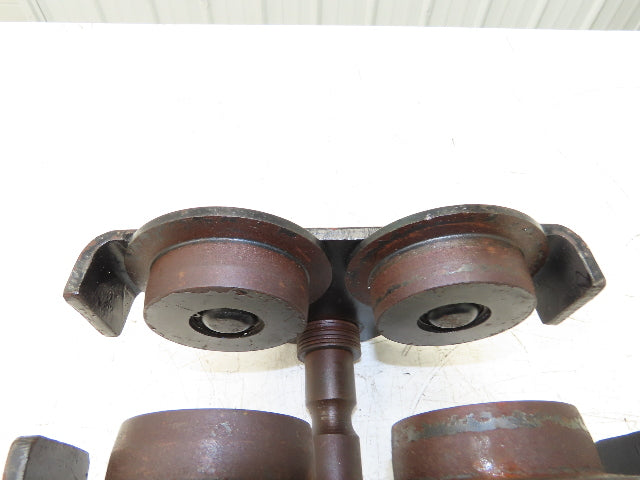 CM 1 Ton Plain Type Manual Push Trolley 3"-6" Beam 2000Lb  -No Hanger Bracket