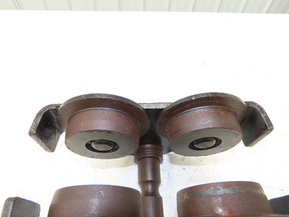 CM 1 Ton Plain Type Manual Push Trolley 3"-6" Beam 2000Lb  -No Hanger Bracket