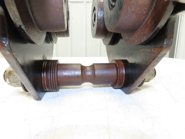 CM 1 Ton Plain Type Manual Push Trolley 3"-6" Beam 2000Lb  -No Hanger Bracket