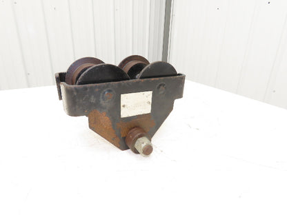 CM 1 Ton Plain Type Manual Push Trolley 3"-6" Beam 2000Lb  -No Hanger Bracket