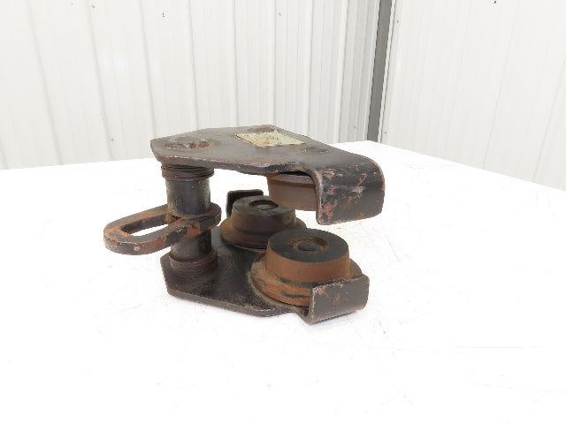 CM 1 Ton Plain Type Manual Push Trolley 3"-4" Beam 2000Lb