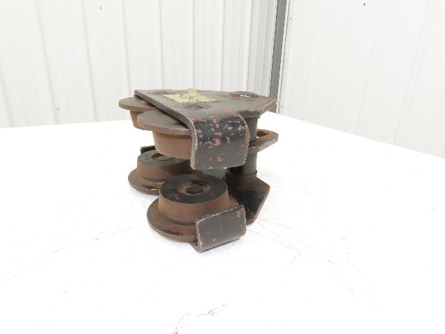 CM 1 Ton Plain Type Manual Push Trolley 3"-4" Beam 2000Lb