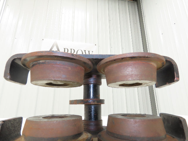 CM 1 Ton Plain Type Manual Push Trolley 3"-4" Beam 2000Lb