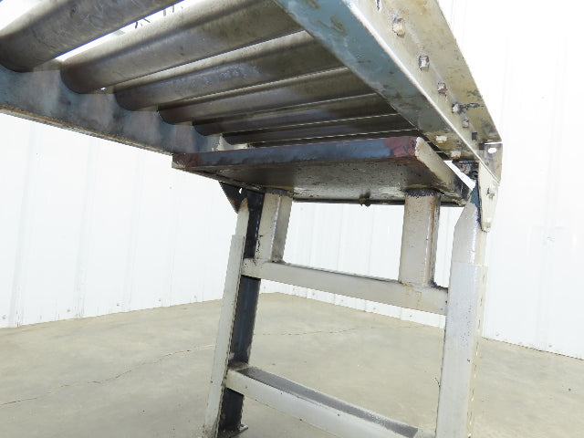 Hytrol 20"x 60"L Gravity Roller Conveyor 17"BF 1.9"Roller 27.5"-40" Adj Height