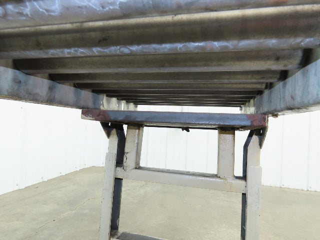Hytrol 20"x 60"L Gravity Roller Conveyor 17"BF 1.9"Roller 27.5"-40" Adj Height