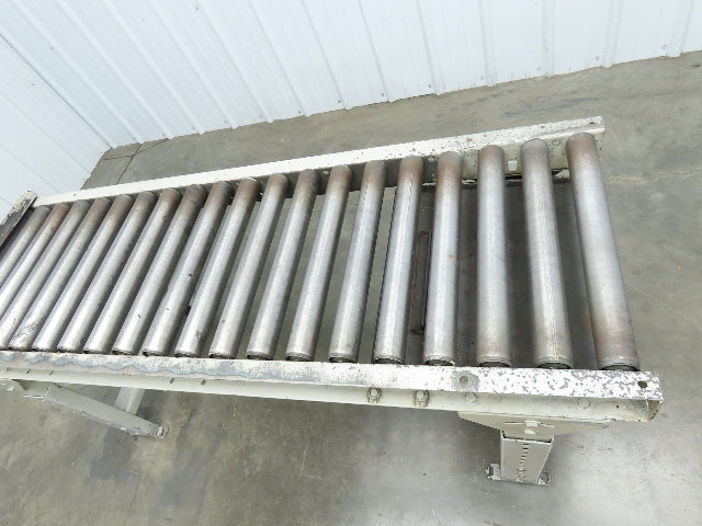 Hytrol 20"x 60"L Gravity Roller Conveyor 17"BF 1.9"Roller 27.5"-40" Adj Height
