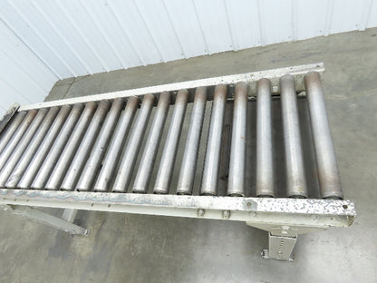 Hytrol 20"x 60"L Gravity Roller Conveyor 17"BF 1.9"Roller 27.5"-40" Adj Height