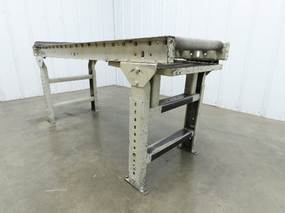 Hytrol 20"x 60"L Gravity Roller Conveyor 17"BF 1.9"Roller 27.5"-40" Adj Height