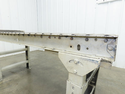 Hytrol 20"x 60"L Gravity Roller Conveyor 17"BF 1.9"Roller 27.5"-40" Adj Height