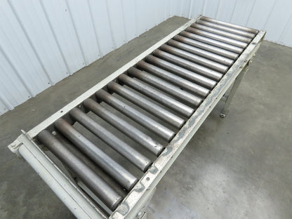 Hytrol 20"x 60"L Gravity Roller Conveyor 17"BF 1.9"Roller 27.5"-40" Adj Height
