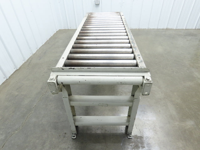 Hytrol 20"x 60"L Gravity Roller Conveyor 17"BF 1.9"Roller 27.5"-40" Adj Height