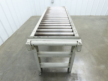 Hytrol 20"x 60"L Gravity Roller Conveyor 17"BF 1.9"Roller 27.5"-40" Adj Height
