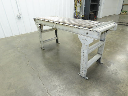 Hytrol 20"x 60"L Gravity Roller Conveyor 17"BF 1.9"Roller 27.5"-40" Adj Height