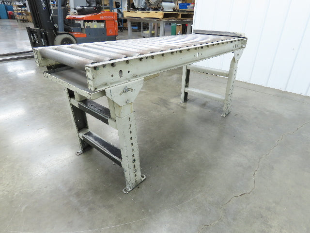 Hytrol 20"x 60"L Gravity Roller Conveyor 17"BF 1.9"Roller 27.5"-40" Adj Height