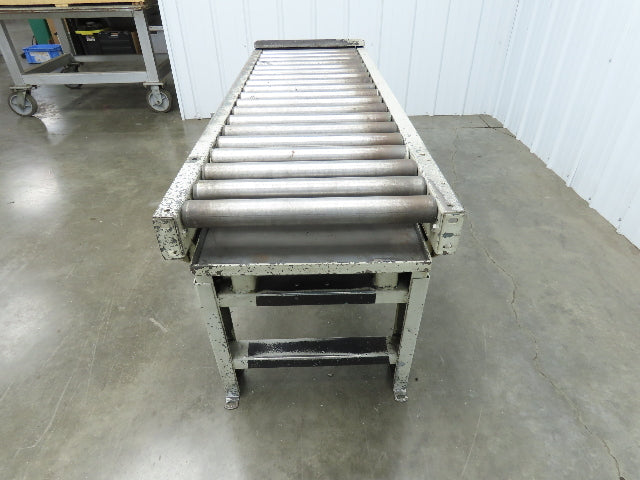 Hytrol 20"x 60"L Gravity Roller Conveyor 17"BF 1.9"Roller 27.5"-40" Adj Height