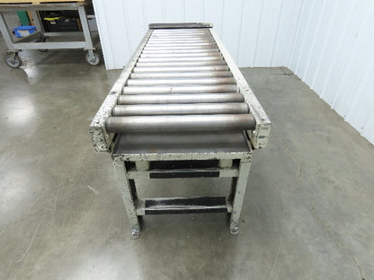 Hytrol 20"x 60"L Gravity Roller Conveyor 17"BF 1.9"Roller 27.5"-40" Adj Height