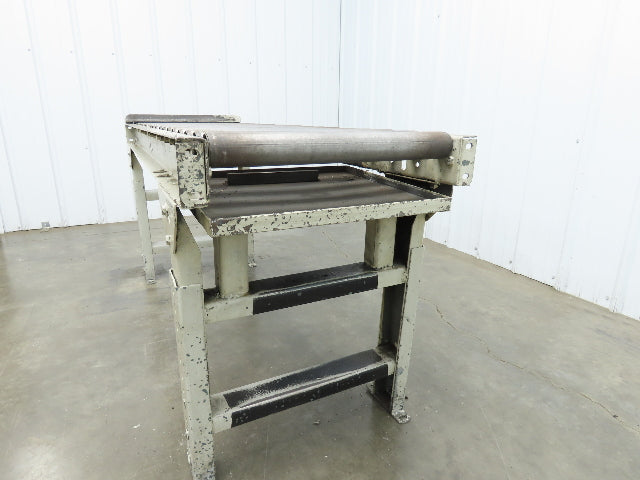 Hytrol 20"x 60"L Gravity Roller Conveyor 17"BF 1.9"Roller 27.5"-40" Adj Height