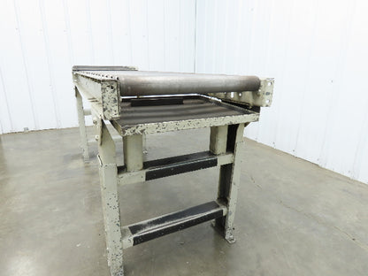 Hytrol 20"x 60"L Gravity Roller Conveyor 17"BF 1.9"Roller 27.5"-40" Adj Height