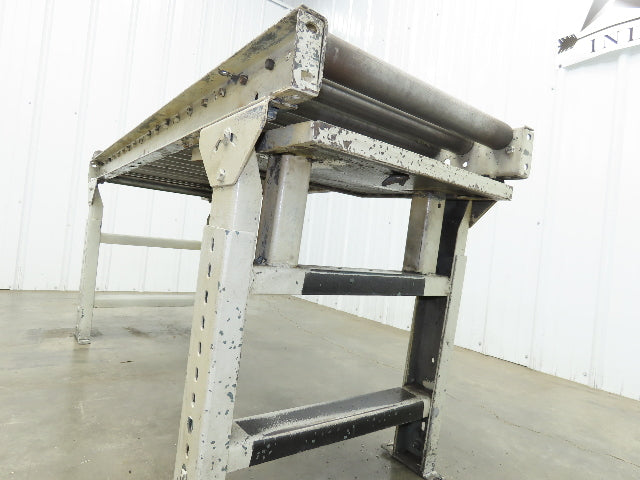 Hytrol 20"x 60"L Gravity Roller Conveyor 17"BF 1.9"Roller 27.5"-40" Adj Height