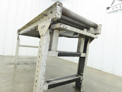 Hytrol 20"x 60"L Gravity Roller Conveyor 17"BF 1.9"Roller 27.5"-40" Adj Height