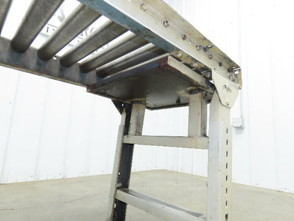 Hytrol 20"x 60"L Gravity Roller Conveyor 17"BF 1.9"Roller 27.5"-40" Adj Height