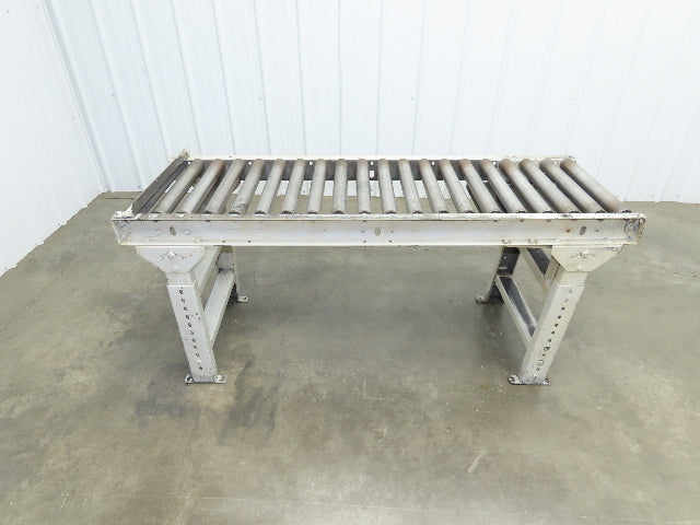Hytrol 20"x 60"L Gravity Roller Conveyor 17"BF 1.9"Roller 27.5"-40" Adj Height