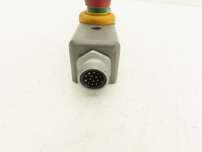 Fortress Interlocks Pushbutton Station Illuminated White Green Yellow E-Stop