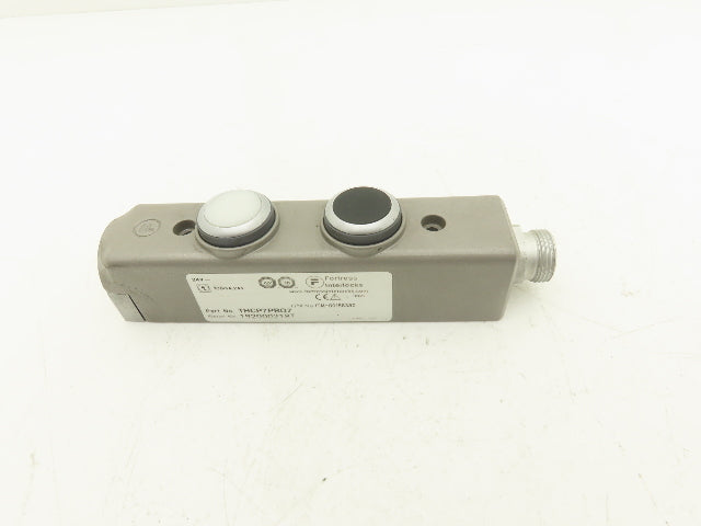 Fortress Interlocks THCP7PBQ7 2-Pushbutton Station Black & Illuminated White 24V