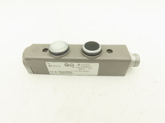Fortress Interlocks THCP7PBQ7 2-Pushbutton Station Black & Illuminated White 24V