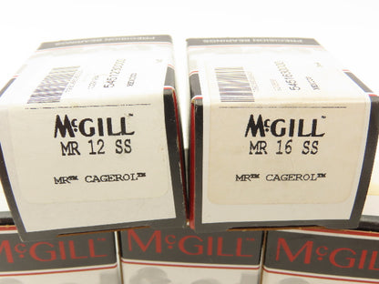 McGill MR 16 SS Needle Bearing 1" Bore x 1.50" OD x 1.0" Width Sealed Lot of 6