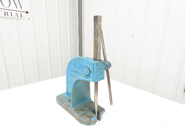 Dake Model No 0 Bench Top Arbor Press 1-1/2 Ton 4.5" Throat 7.75" Stroke